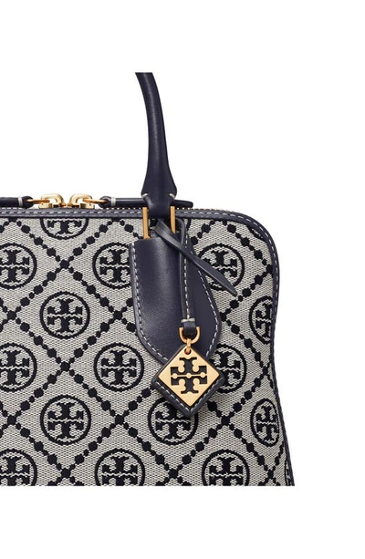 Shop Tory Burch Mini T Monogram Jacquard Swing Crossbody Bag In Tory Navy