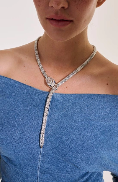 John Hardy Naga Lariat In Silver