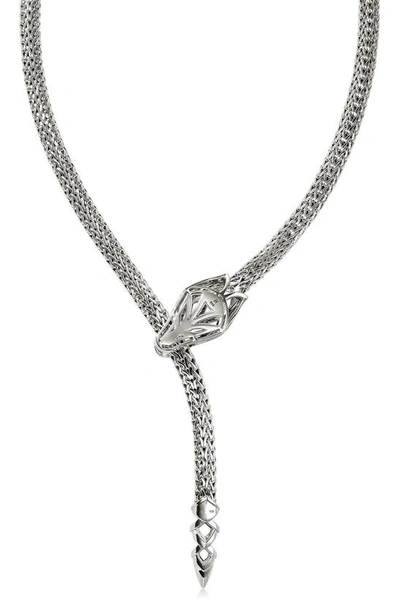 John Hardy Naga Lariat In Silver