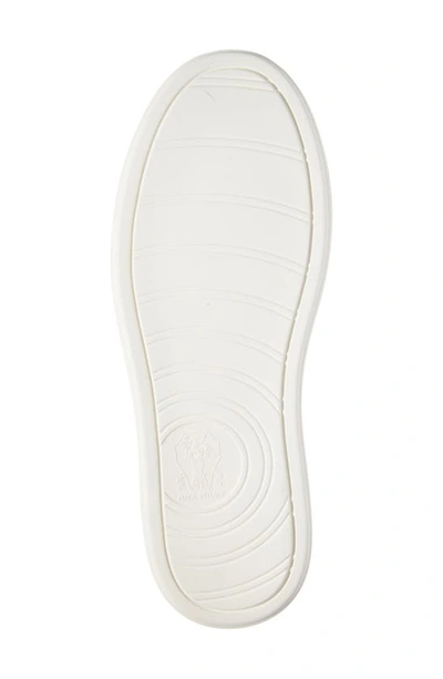 Shop Brunello Cucinelli Calfskin Low Top Sneaker In White