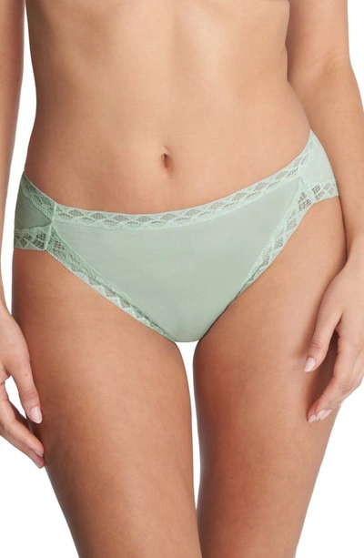 Shop Natori Bliss Cotton French Cut Briefs In Morning Dew