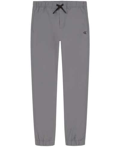 Shop Calvin Klein Big Boys Tech Jogger Pants In Dark Gray