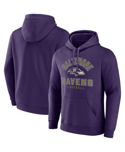 Fanatics Branded  Purple Baltimore Ravens Between The Pylons Pullover Hoodie In Purple