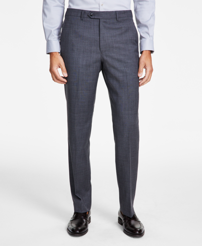 Shop Michael Kors Men's Classic-fit Wool Stretch Pants In Mid Grey