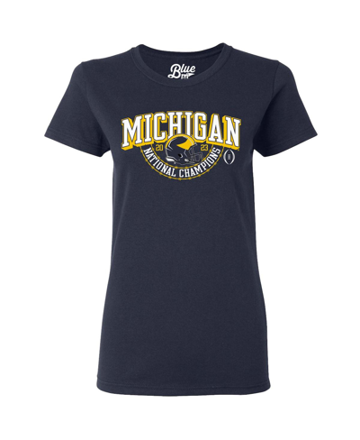 Shop Blue 84 Women's  Navy Michigan Wolverines College Football Playoff 2023 National Champions Gold Dust