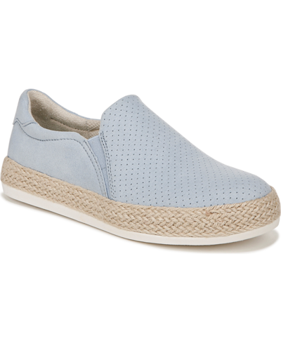 Shop Dr. Scholl's Women's Madison-sun Slip-on Sneakers In Blue Microfiber