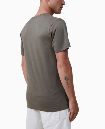 Shop Cotton On Men's Henley T-shirt In Military