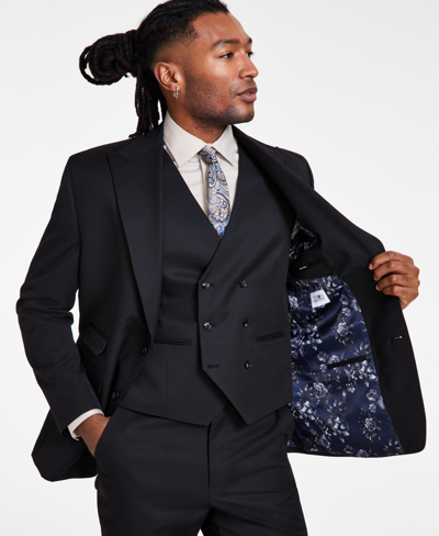 Tayion Collection Men's Classic-fit Solid Suit Jacket In Black Solid