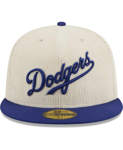 New Era White Los Angeles Dodgers  Corduroy Classic 59fifty Fitted Hat In White
