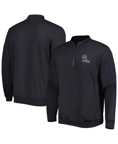 Colosseum Charcoal Ole Miss Rebels Tortugas Logo Quarter-zip Jacket In Charcoal