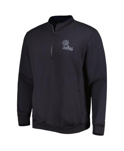 Colosseum Charcoal Ole Miss Rebels Tortugas Logo Quarter-zip Jacket In Charcoal