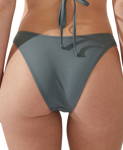 Shop Cotton On Women's Refined High Side Brazilian Bikini Bottoms In Dusty Khaki