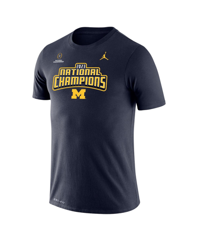 Jordan Men's  Brand Navy Michigan Wolverines College Football Playoff 2023 National Champions Velocit In Navy