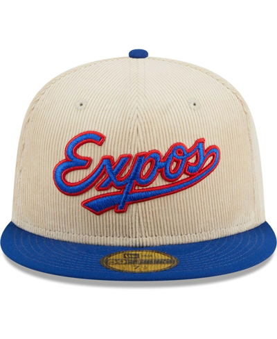 Shop New Era Men's  White Montreal Expos Cooperstown Collection Corduroy Classic 59fifty Fitted Hat