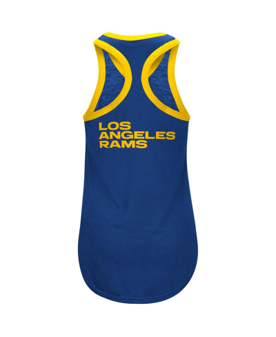 G-iii 4her By Carl Banks Navy Los Angeles Rams Tater Tank Top In Navy