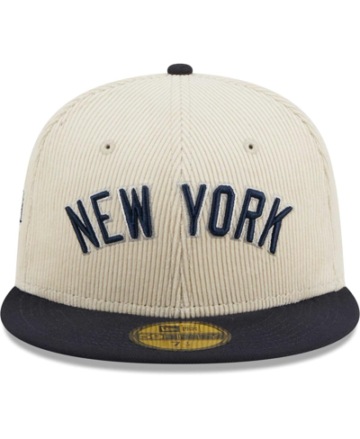 New Era White New York Yankees  Corduroy Classic 59fifty Fitted Hat In White