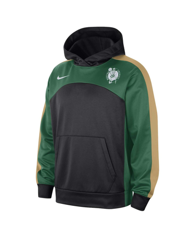 Shop Nike Men's  Black, Kelly Green Boston Celtics Authentic Starting Five Force Performance Pullover Hood In Black,kelly Green