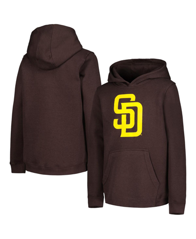 Shop Outerstuff Big Boys And Girls Brown San Diego Padres Team Primary Logo Pullover Hoodie