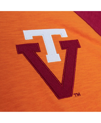 Mitchell & Ness Men's  Orange Virginia Tech Hokies Legendary Slub Raglan Long Sleeve T-shirt In Orange