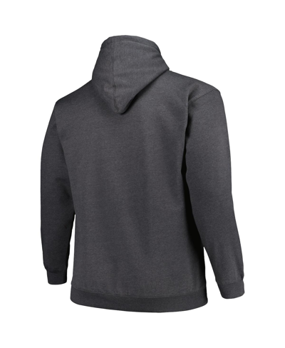 Fanatics Branded Heather Charcoal Tampa Bay Buccaneers Big & Tall Pullover Hoodie In Heather Charcoal