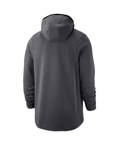 Shop Jordan Men's  Brand Anthracite Florida Gators Tonal Showtime Full-zip Hoodie