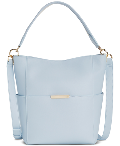 Shop On 34th Hattie Medium Handbag, Created For Macy's In Skyway Blue