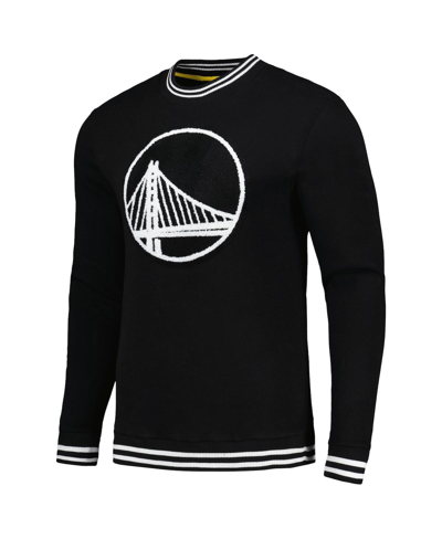 Shop Stadium Essentials Men's  Black Golden State Warriors Club Level Pullover Sweatshirt