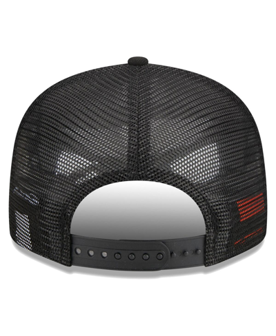 New Era Men's  Black Teenage Mutant Ninja Turtles Happy Leonardo Trucker 9fifty Snapback Hat In Black