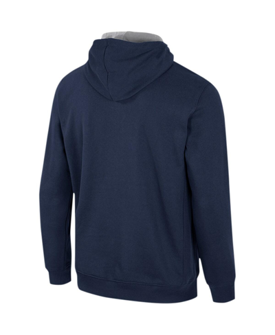 Colosseum Navy Georgetown Hoyas Team Half-zip Pullover Hoodie In Navy