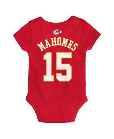 Outerstuff Baby Boys And Girls Patrick Mahomes Red Kansas City Chiefs Mainliner Player Name And Number Bodysuit In Red