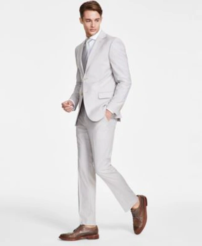 Dkny Mens Modern Fit Natural Neat Suit Separates | ModeSens