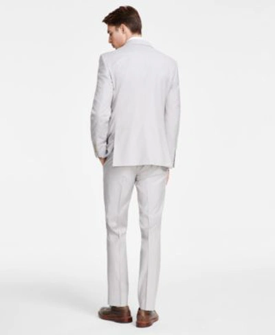 Dkny Mens Modern Fit Natural Neat Suit Separates In Natural