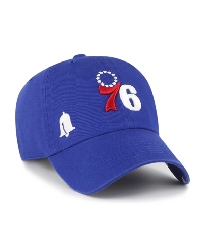 47 Brand Women's ' Royal Philadelphia 76ers Confetti Undervisor Clean Up Adjustable Hat In Royal