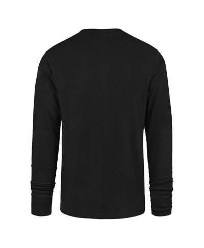 Shop 47 Brand Men's ' Black Distressed Miami Dolphins Wide Out Franklin Long Sleeve T-shirt