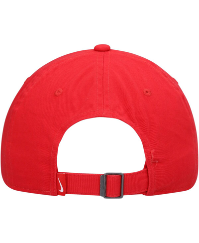 Shop Nike Men's  Red Heritage86 Essential Logo Adjustable Hat