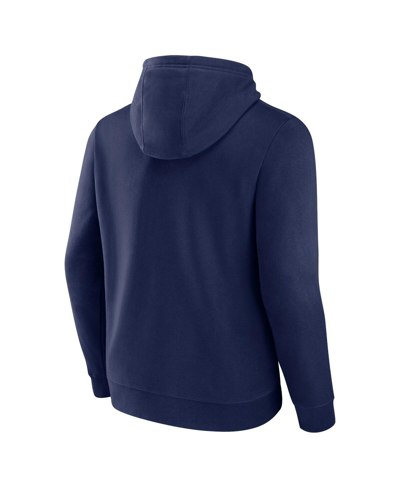 Fanatics Branded Navy New York Rangers Alternate Graphic Fleece Pullover Hoodie In Navy
