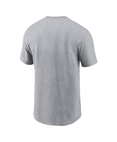 Shop Nike Men's  Gray Los Angeles Chargers Logo Essential T-shirt