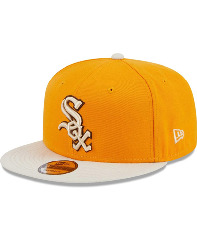 Shop New Era Men's  Gold Chicago White Sox Tiramisu 9fifty Snapback Hat