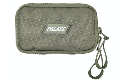 Pre-owned Palace Cordura Y-rip Card Wallet Olive