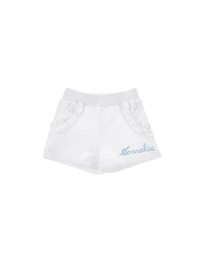 Monnalisa Fleece Shorts With Ruffles In 0090