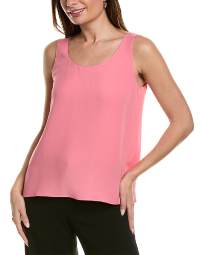 Shop Lafayette 148 New York Finnley Silk Top In Pink