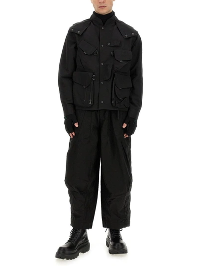 Shop South2 West8 Parka With Logo In Black