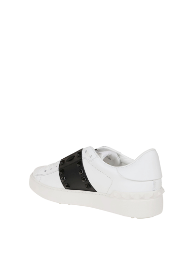 Valentino Blue Calf Leather Bos Taurus Low Top Sneakers In Multi