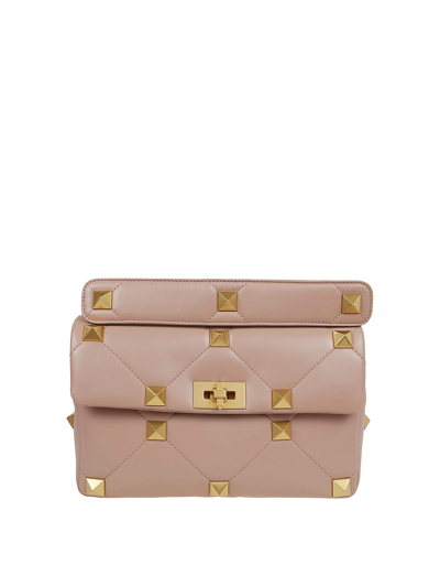 Shop Valentino Bolsa De Hombro - Roman Stud Large In Pink