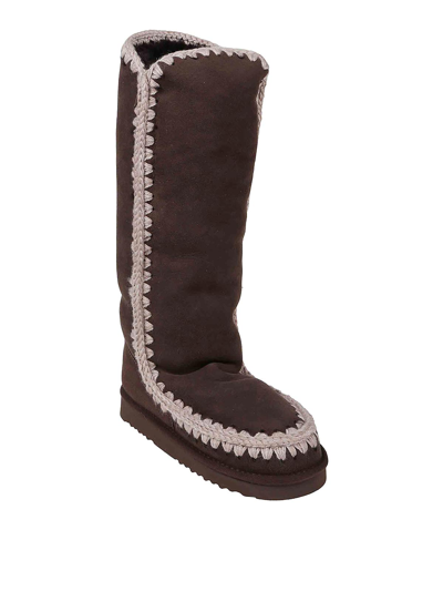 Shop Mou Eskimo Boots 40cm In Brown