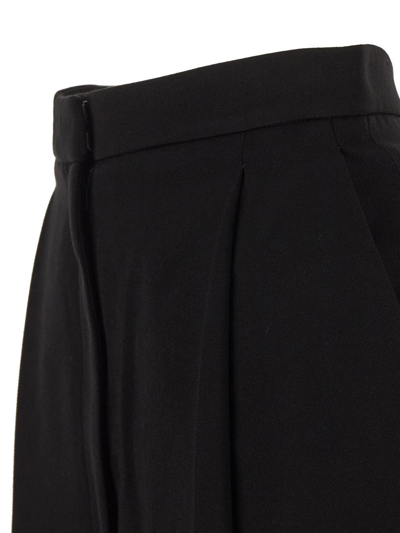 Shop Khaite Wide Trouser In Black