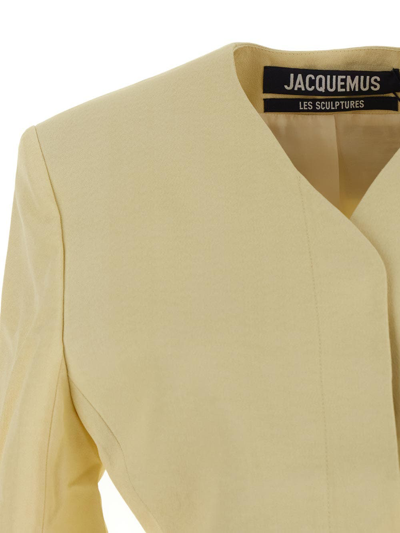 Shop Jacquemus La Robe Cubo In Yellow