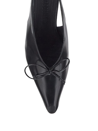 Shop Jacquemus Les Slingbacks Cubisto Shoes In Black