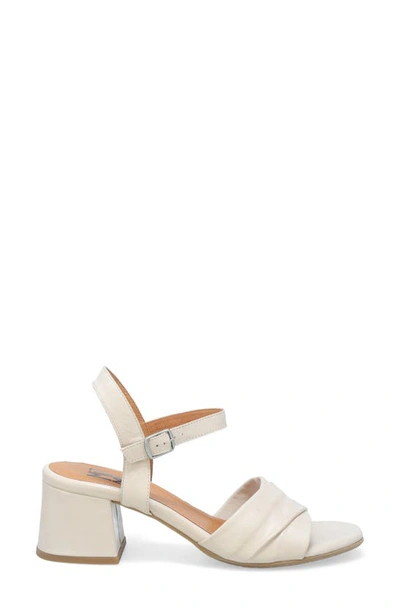 Miz Mooz Bela Block Heel Sandal In Cream