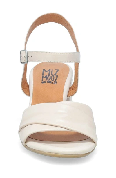 Miz Mooz Bela Block Heel Sandal In Cream